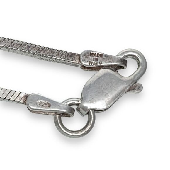 Vintage Italy Sterling Silver 925 Chain Bracelet 8" - Picture 5 of 6